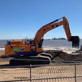 Beach replenishment work has begun along the Lincolnshire coast.