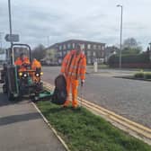 The massive task of cutting the verges in Skegness is underway.