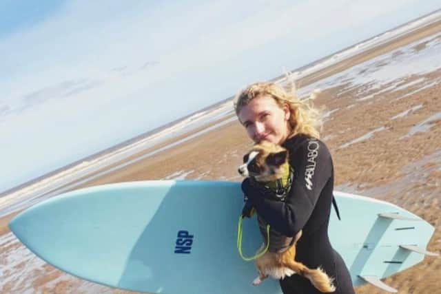 Helena Greetham was looking forward to going surfing at Sandilands.