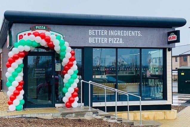 From Indiana to Wyberton, Papa John's off the A16 at The Quadrant.