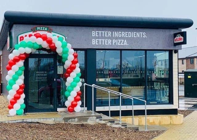 From Indiana to Wyberton, Papa John's off the A16 at The Quadrant.