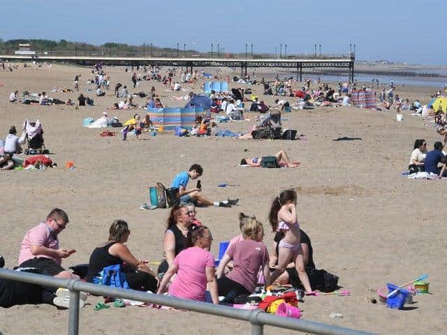 A heatwave is promised for Skegness this week but we may not see scenes like this from last year as it is not expected to stay for the Easter Bank Holiday.