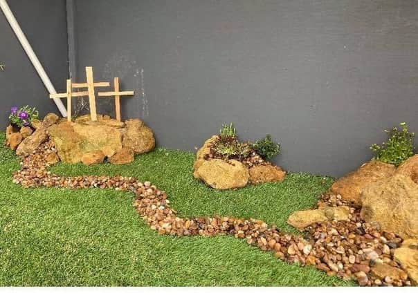 The Easter Garden at St Botolph's Church was created ready for Palm Sunday and will form the detination of the Easter Trail. EMN-210330-102502001