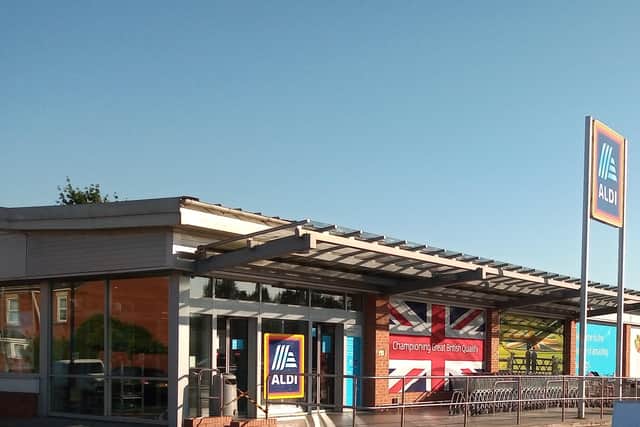 Aldi food store in Sleaford. EMN-210331-121350001