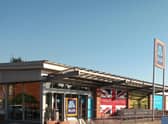 Aldi food store in Sleaford. EMN-210331-121350001