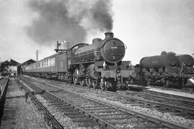 Class B1 4-6-0 No. 61391 stands in Platform 3 at Louth with a service to Peterborough, and possibly through to London Kings Cross, in the mid 1950s. (Photo and caption provided by Chris Bates / David Enefer)