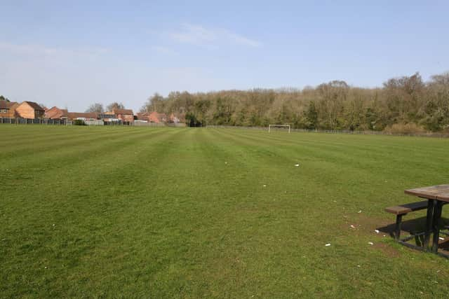 All quiet at Woodside Park in Sleaford on Wednesday afternoon. EMN-210331-171143001