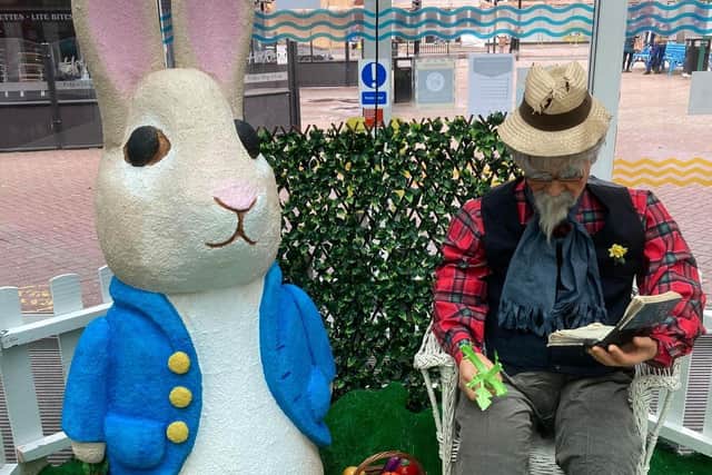 The Peter Rabbit Easter display at the Hildreds Centre in Skegness.
