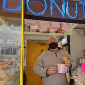 Carl Wheaton of Seaside Treats in Tower Esplanade, Skegness, thinks warm donuts will be popular this Easter Bank Holiday weekend.