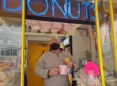 Carl Wheaton of Seaside Treats in Tower Esplanade, Skegness, thinks warm donuts will be popular this Easter Bank Holiday weekend.