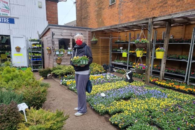 Lorraine Wright, at Discount Plants in Drummond Road, Skegness, is planning to do some gardening over Easter.