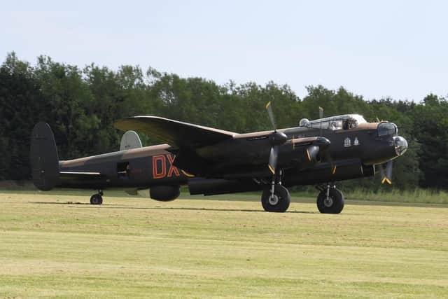 The Lincolnshire Aviation Heritage Centre's Lancaster Just Jane.