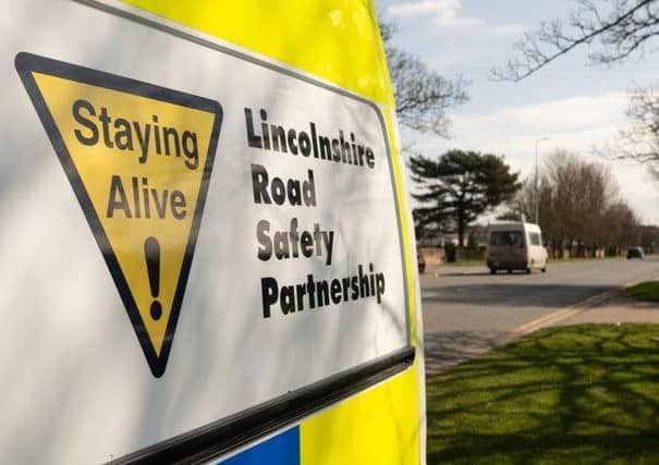 The Lincolnshire Road Safety Partnership and Lincolnshire Police mobile speed camera van.