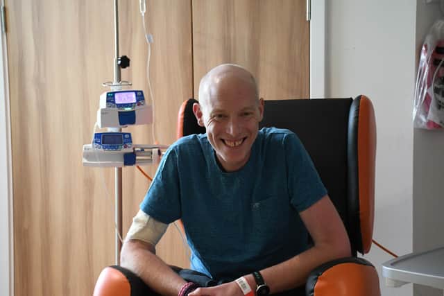 Simon Panton, of Sleaford, prior to his transplant surgery. EMN-210204-122903001
