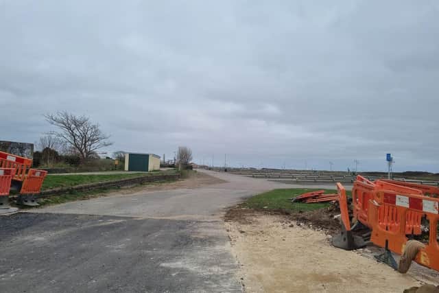 The new entrance to the Festival car park in Skegness, via the Princes Parade car park, with access along South Parade.