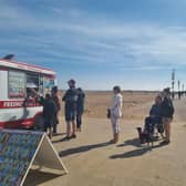 Temperatures could feel as cold on Bank Holiday Monday as the ice cream sold in Skegness in the warm temperatures of Easter Sunday.