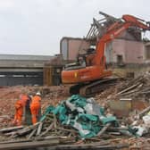 Demolition work in Skegness 10 years ago.