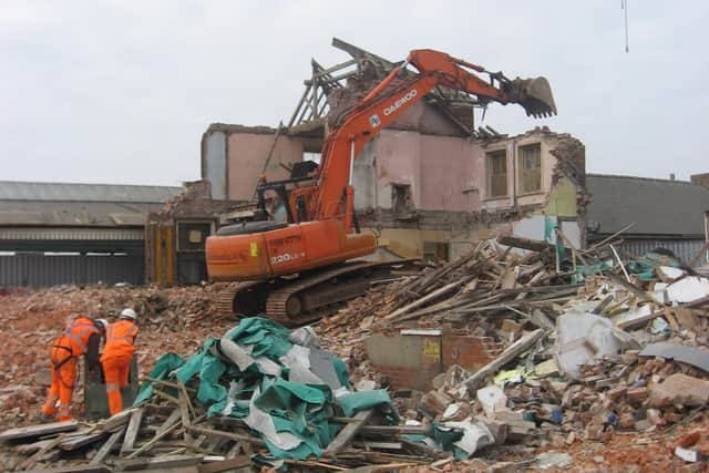 Demolition work in Skegness 10 years ago.