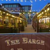 Mick and Donna Wells are proud of their new seating area outside the Barge and Bottle in Sleaford. EMN-210604-172156001