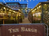 Mick and Donna Wells are proud of their new seating area outside the Barge and Bottle in Sleaford. EMN-210604-172156001