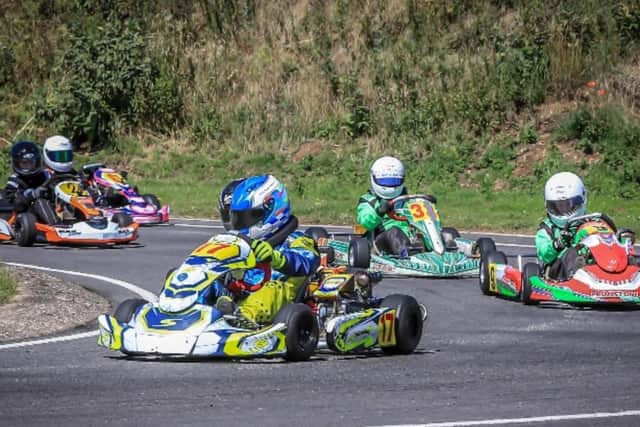 Tom in his kart