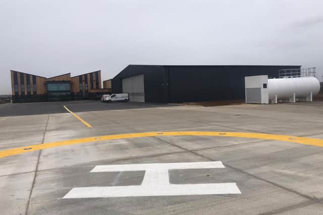 The new helipad funded by the HELP Appeal. EMN-210804-111055001