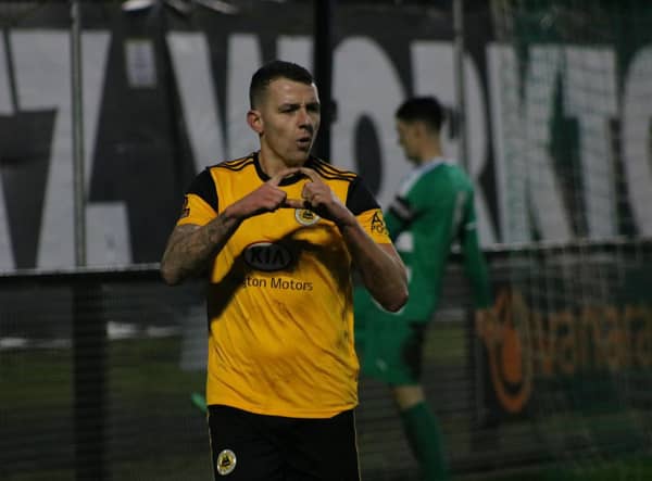 Joe Leesley remains a Harrogate Town player. Photo: Oliver Atkin