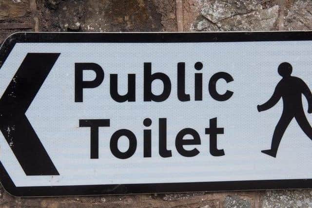 Public toilets.