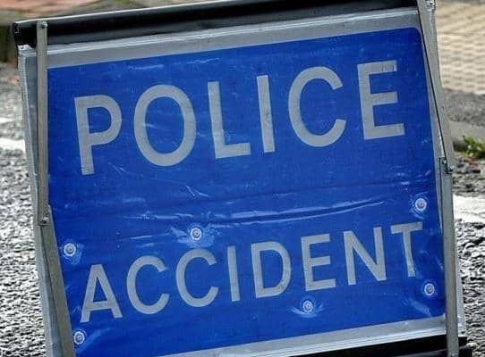 Police accident sign