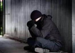Homeless man (stock image)