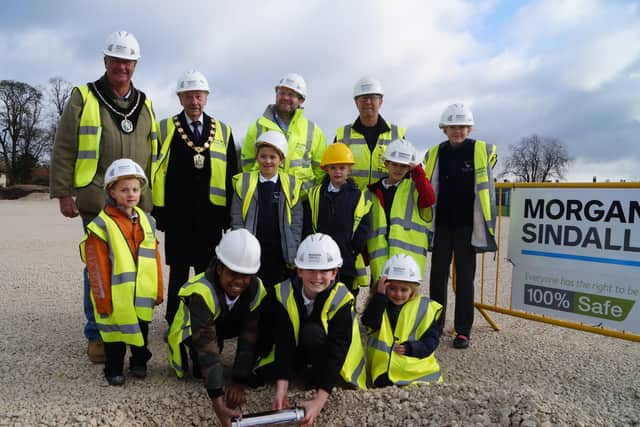 Time capsule burial at Rasen leisure centre EMN-200228-062352001