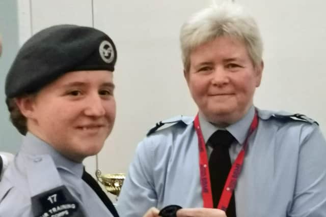 Cadet's were also presented with badges.