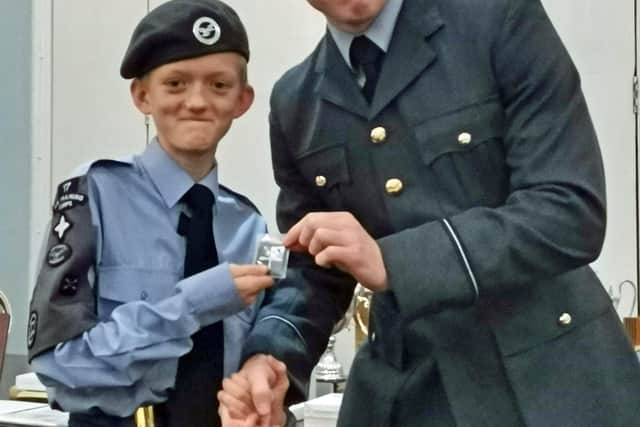 Cadet's were also presented with badges.