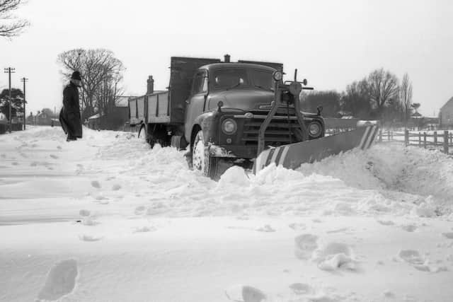 Sibsey Northlands in the snow in March, 1965.