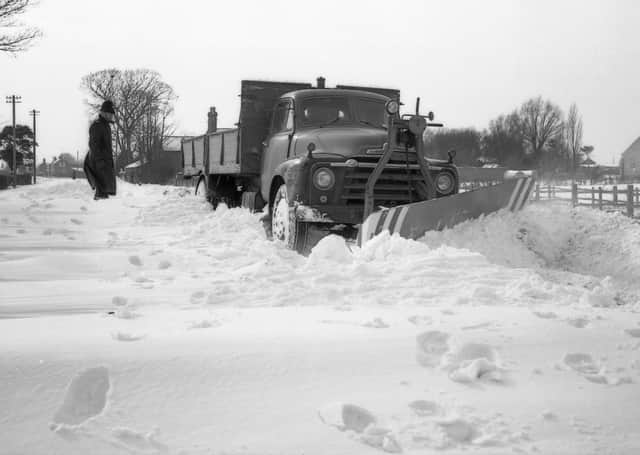 Sibsey Northlands in the snow in March, 1965.