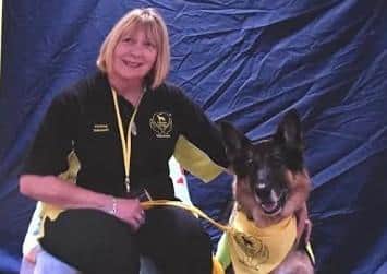 Fiona Pinder with Maggie