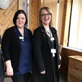 From left: Rebecca Turner Research Fellow at the University of Lincoln; Dawn Parker, Quality Lead for Older People and Frailty Services at Lincolnshire Partnership Foundation Trust; and  Anita Malkevica, Registered Manager at Tanglewood's Cedar Fall Care Home EMN-200403-104949001