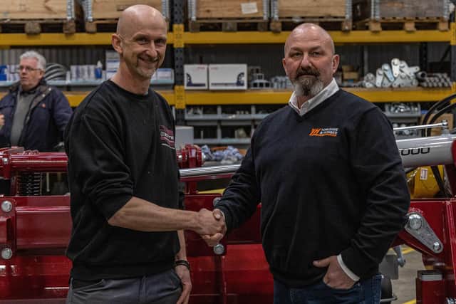 Derek Scott, of Scotts Precision Manufacturing, and Neil Jackson, of Yorkshire and Humber Ltd.