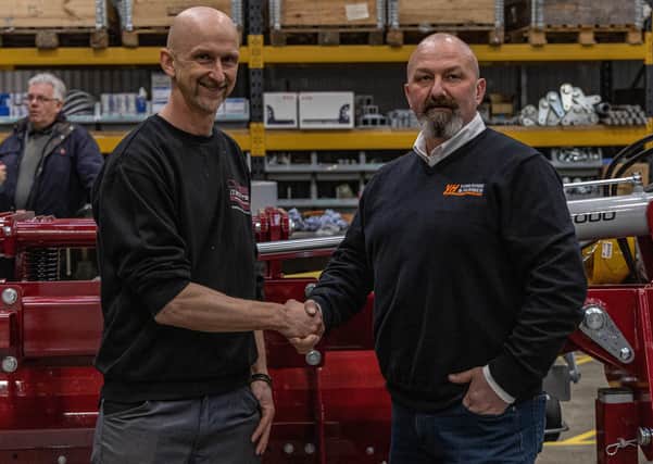 Derek Scott, of Scotts Precision Manufacturing, and Neil Jackson, of Yorkshire and Humber Ltd.