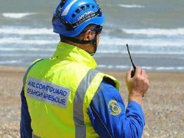 The Coastguard were involved in search on Skegness beach.