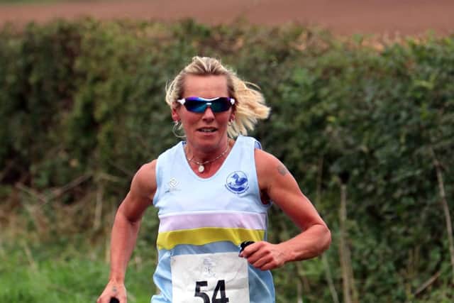 Paula Downing was first female vet 50 at the St Valentine's Day 30k at Stamford EMN-200503-101253002