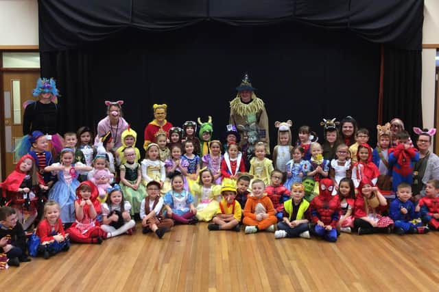 The Richmond School's youngest pupils in the Early Years Foundation Stage. with Foundation Stage staff!.
