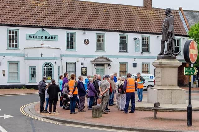 The Wolds Franklin Trail from Spilsby has been popular with walkers.