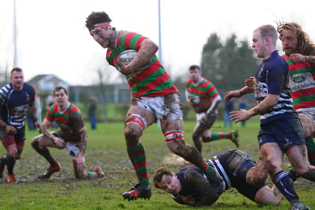 George Grant's two scores took the Red and Greens to an early bonus point. Picture: Jon Staves EMN-200903-093220002