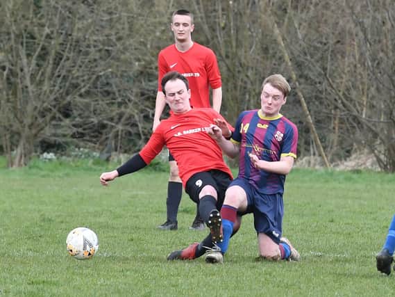 Action from Coningsby versus Railway Athletic.