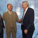 Leeds legends doing personal appearance at Legionnaires Club. L-R Eddie Gray, paul Reaney and Norman Hunter. EMN-200903-110425001