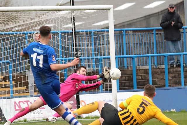 Crook makes a save at Curzon Ashtion