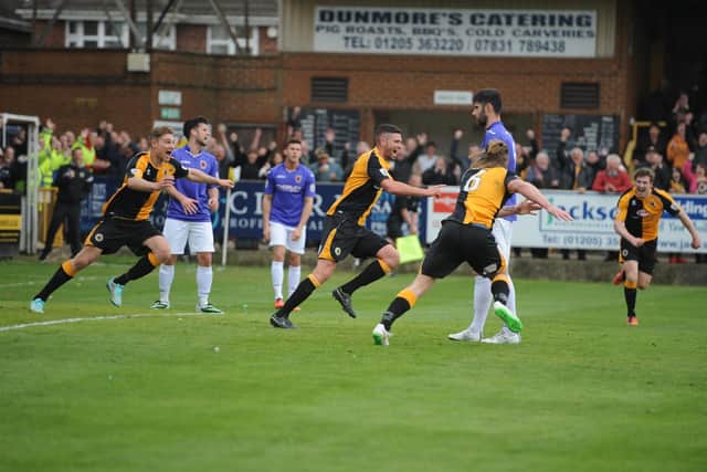 Garner scored in the play-off defeat against Chorley.