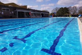 The outdoor swimming pool at Jubilee Park in Woodhall Spa where staff are hoping for a busy year