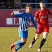 Challoner (right) in action for Chorley.